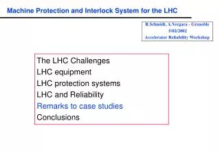 Machine Protection and Interlock System for the LHC