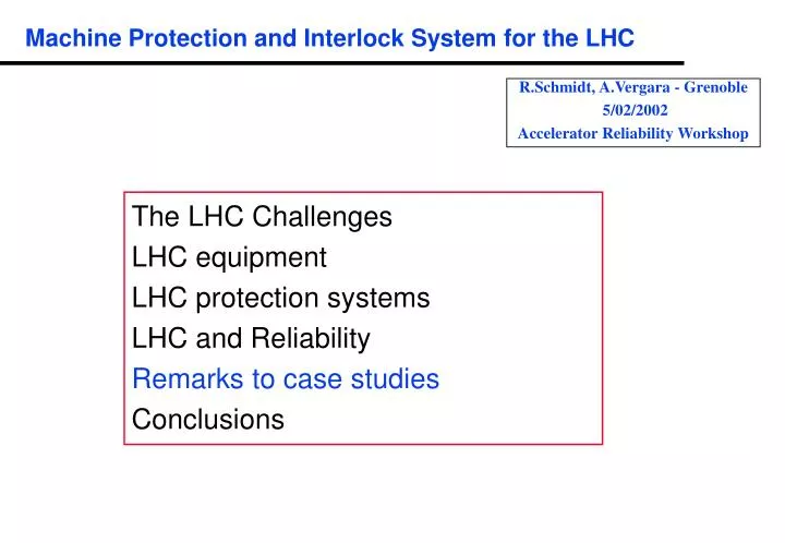 machine protection and interlock system for the lhc