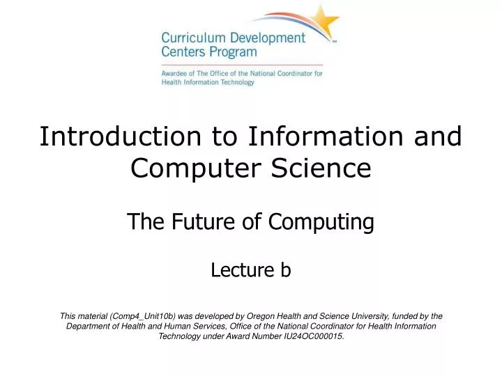 introduction to information and computer science