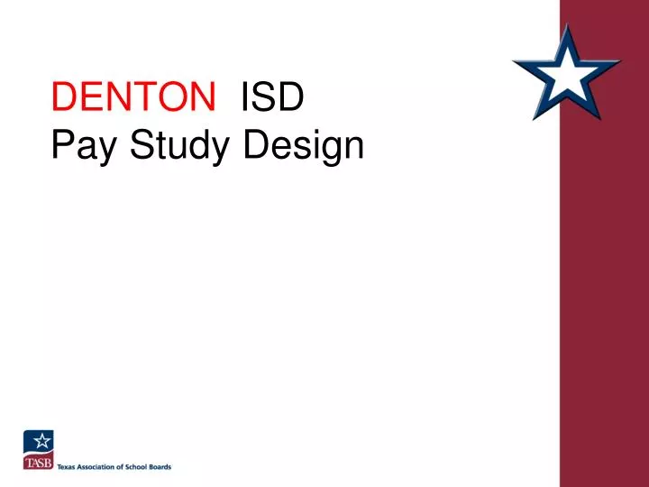 denton isd pay study design