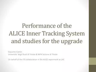 Performance of the ALICE Inner Tracking System and studies for the upgrade