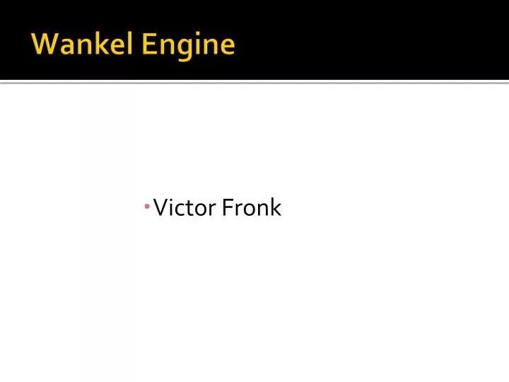 wankel engine