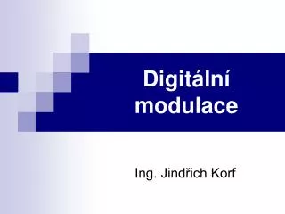 digit ln modulace