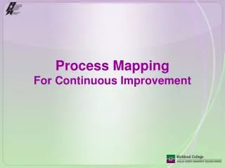 Process Mapping For Continuous Improvement