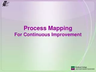 process mapping for continuous improvement