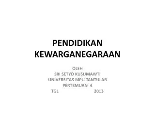 pendidikan kewarganegaraan