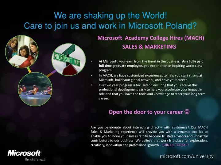 we are shaking up the world care to join us and work in microsoft poland