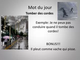 mot du jour