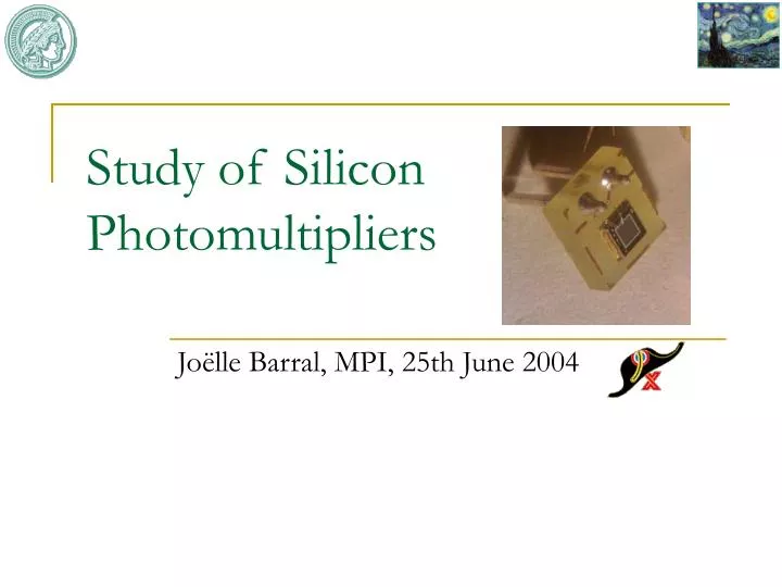 study of silicon photomultipliers