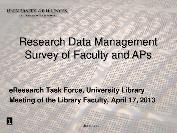 eresearch task force university library meeting of the library faculty april 17 2013