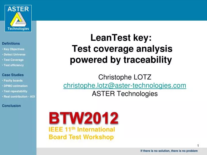 leantest key test coverage analysis powered by traceability