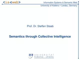 Semantics through Collective Intelligence