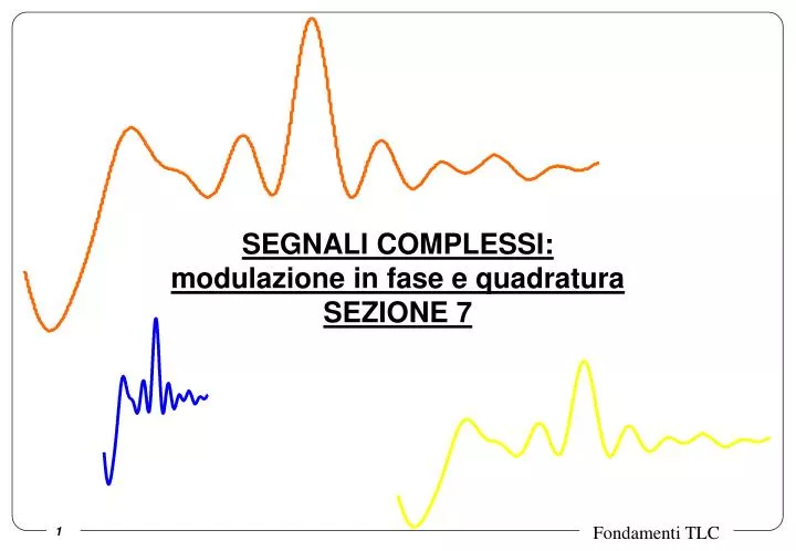 segnali complessi modulazione in fase e quadratura sezione 7