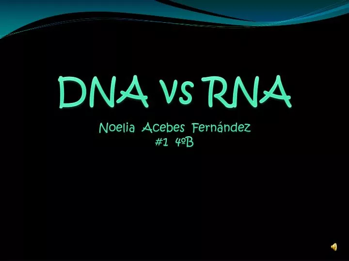 dna vs rna