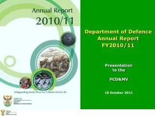 Department of Defence Annual Report FY2010/11