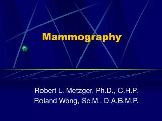 Mammography