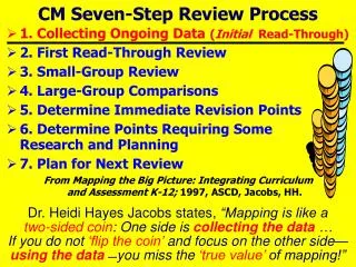 CM Seven-Step Review Process