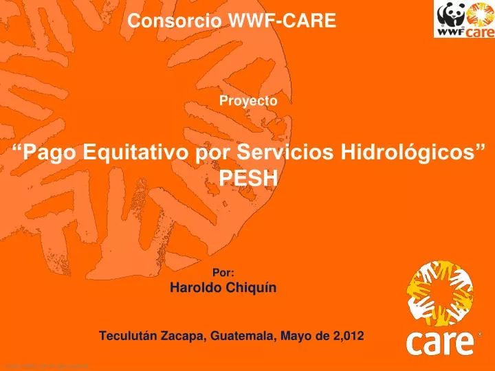 proyecto pago equitativo por servicios hidrol gicos pesh