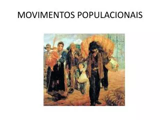 movimentos populacionais