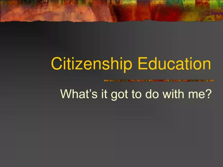 citizenship education