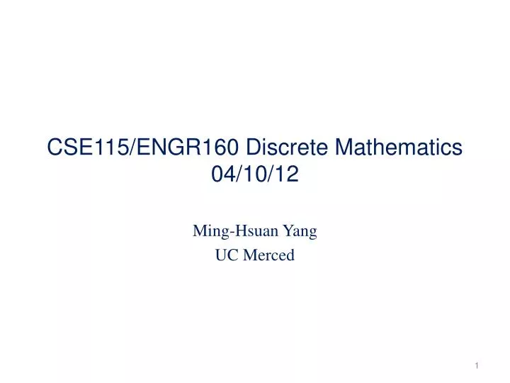 cse115 engr160 discrete mathematics 04 10 12