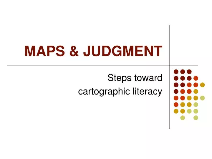 maps judgment