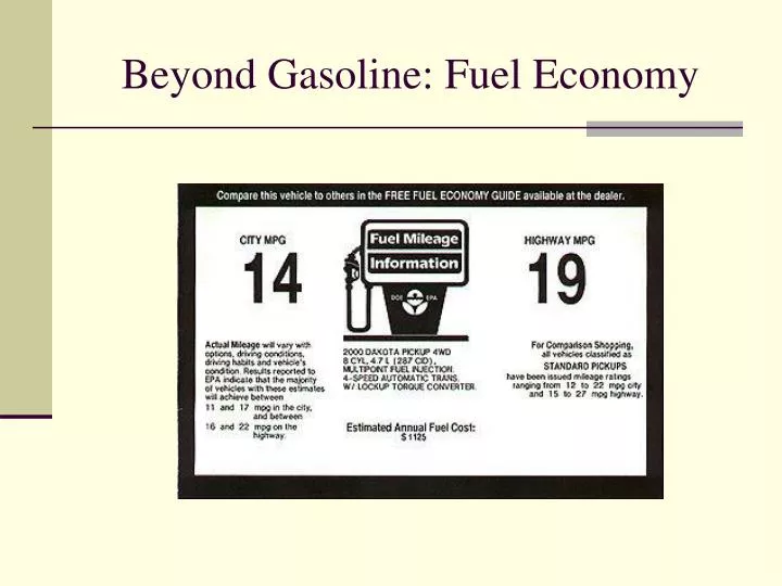 beyond gasoline fuel economy