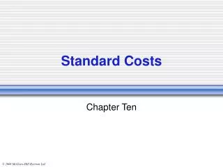 standard costs