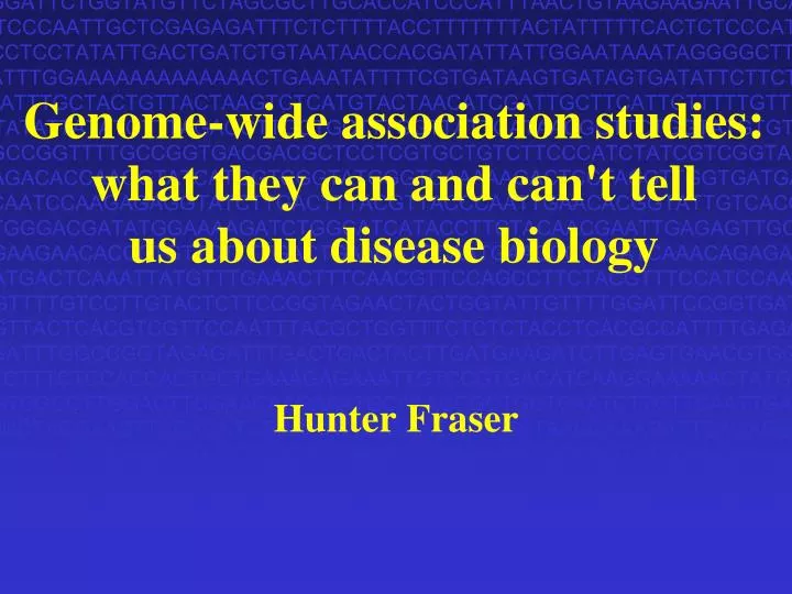 genome wide association studies what they can and can t tell us about disease biology