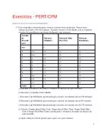 Exercícios - PERT/CPM - slide 1