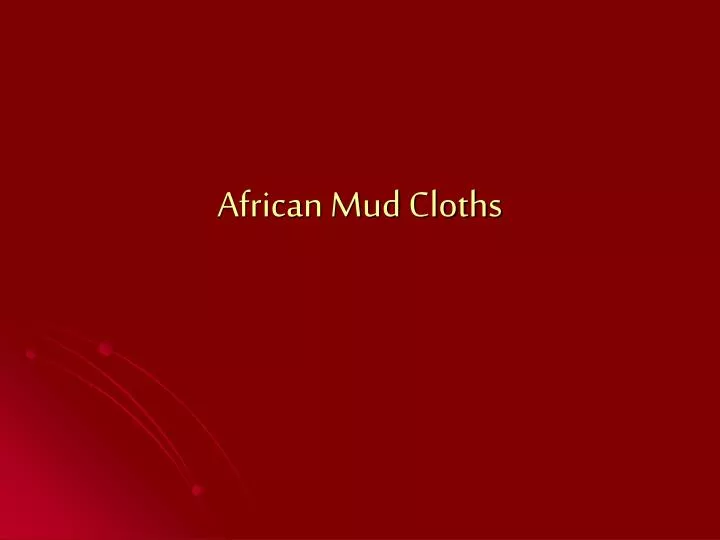 african mud cloths