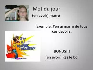 mot du jour