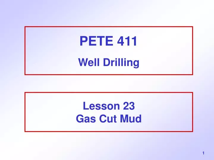 pete 411 well drilling