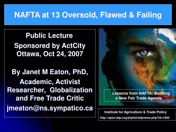 nafta at 13 oversold flawed failing