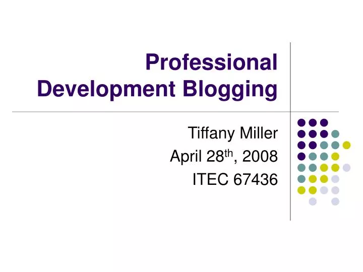 professional development blogging