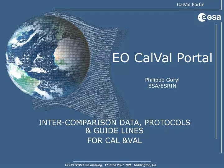 eo calval portal philippe goryl esa esrin