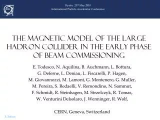 THE MAGNETIC MODEL OF THE LARGE HADRON COLLIDER IN THE EARLY PHASE OF BEAM COMMISSIONING
