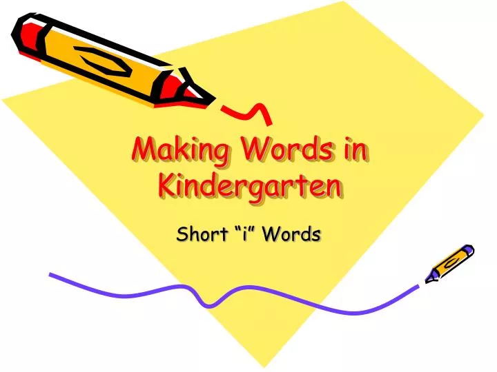 making words in kindergarten
