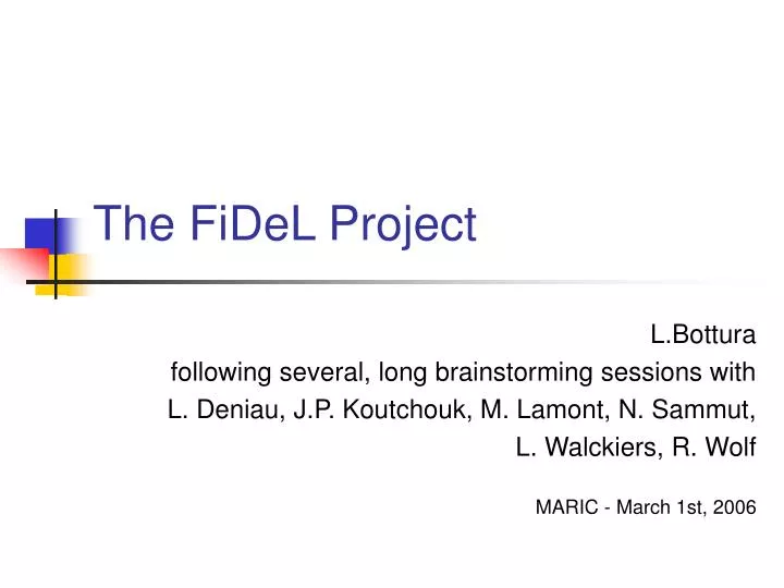 the fidel project