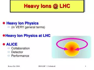 Heavy Ions @ LHC