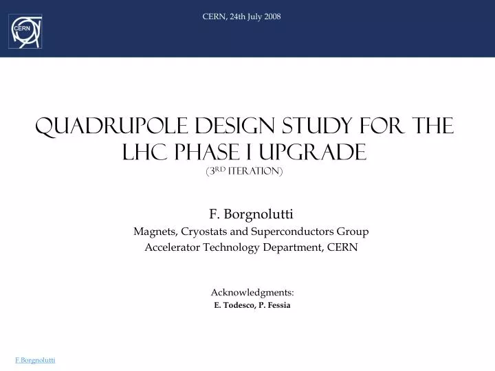 quadrupole design study for the lhc phase i upgrade 3 rd iteration