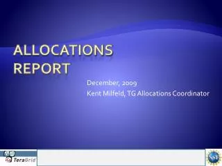 Allocations Report