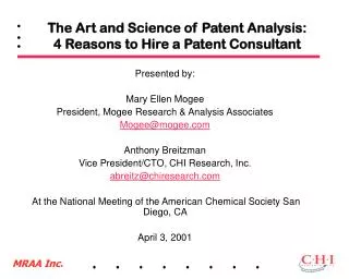 The Art and Science of Patent Analysis: 4 Reasons to Hire a Patent Consultant