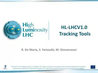 HL-LHCV1.0 Tracking Tools
