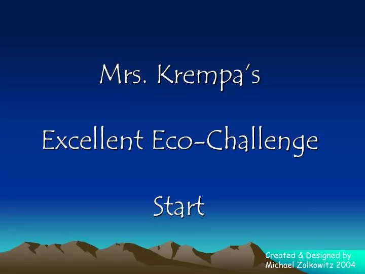 mrs krempa s excellent eco challenge