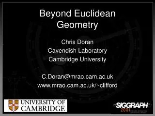 Beyond Euclidean Geometry