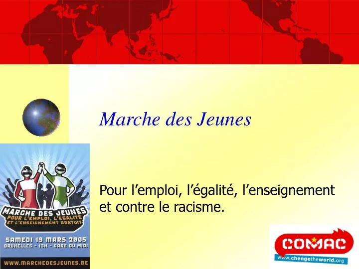 marche des jeunes