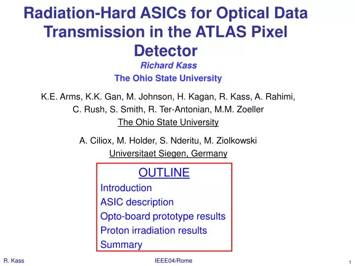radiation hard asics for optical data transmission in the atlas pixel detector