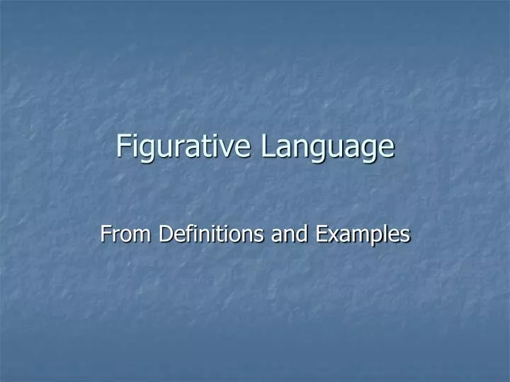 figurative language