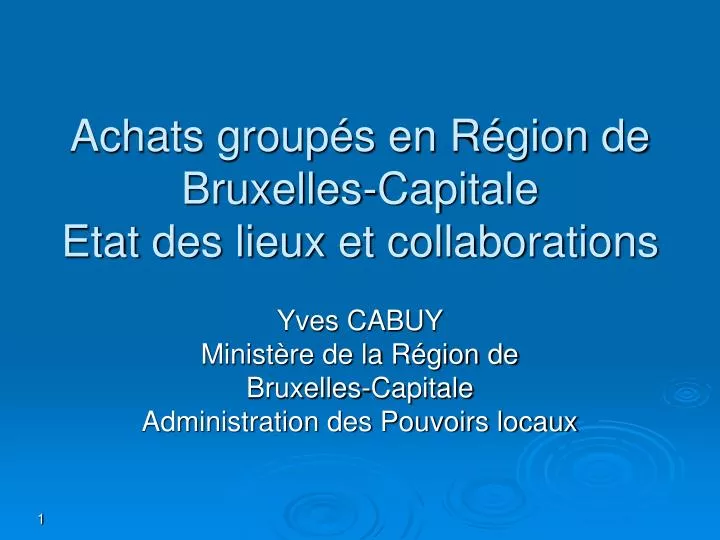 achats group s en r gion de bruxelles capitale etat des lieux et collaborations